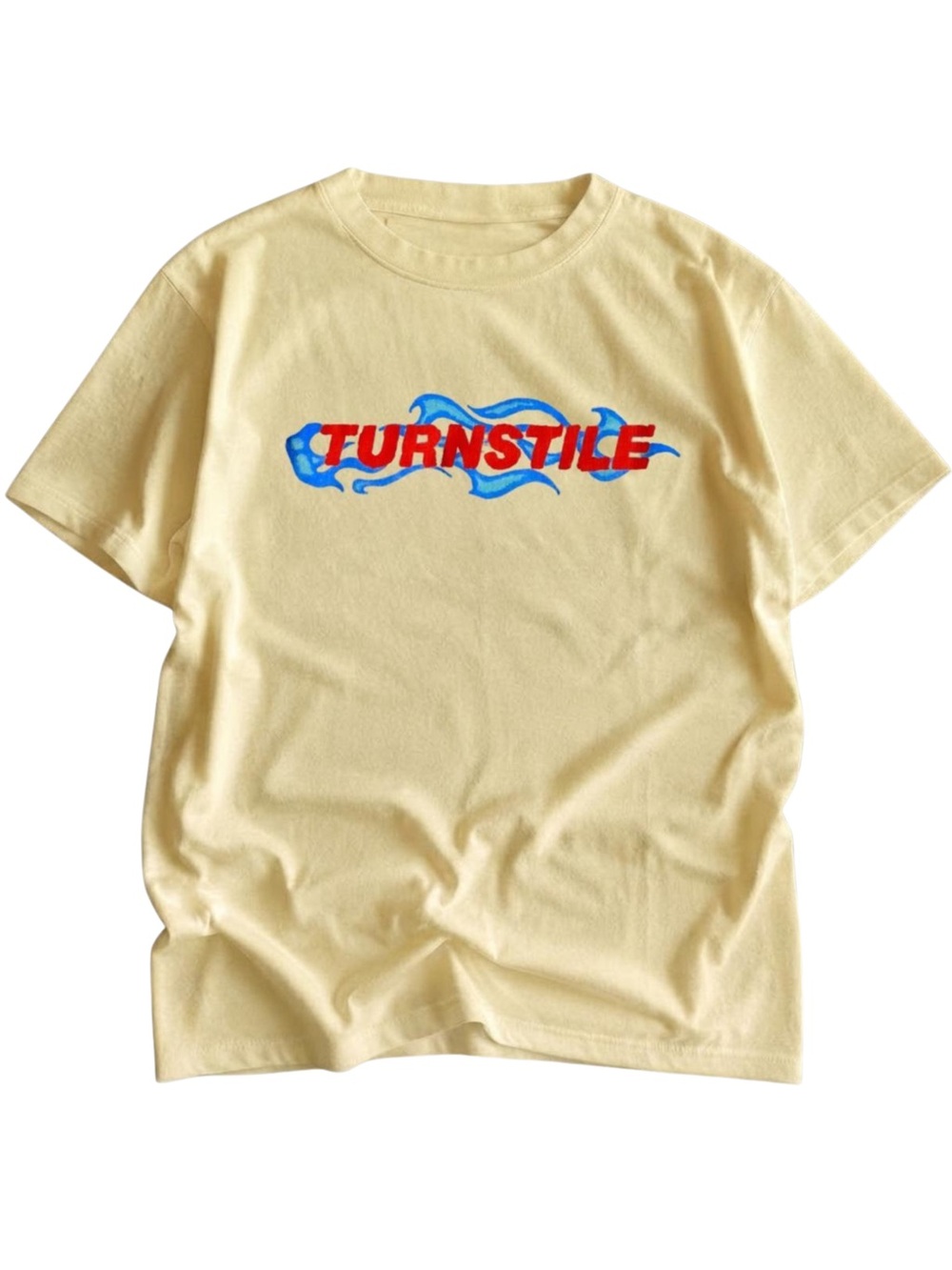 Gildan Turnstile Graphic Tee - Pale Yellow
